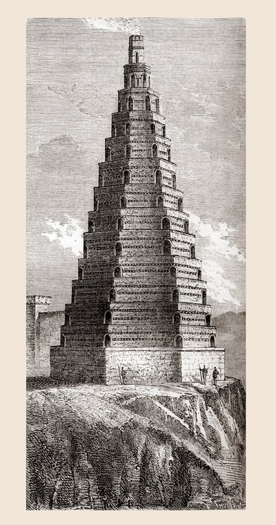 Représentation du XIXe siècle de la Tour de l