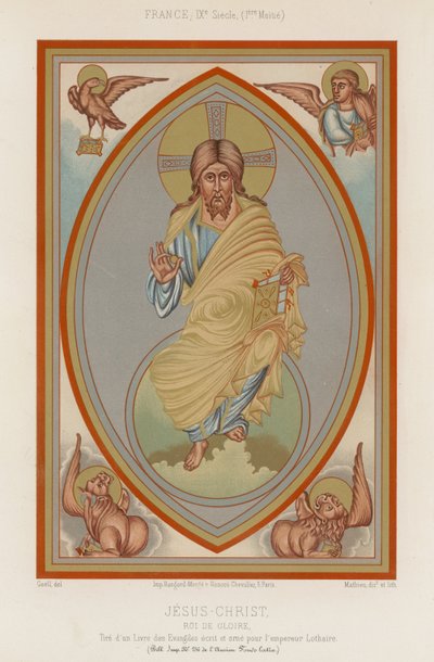 Représentation du Christ au 9ème siècle - French School