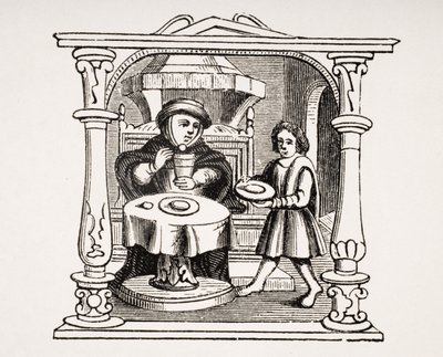 Un bourgeois mangeant son repas, d