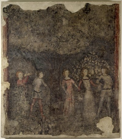 Une carole, vers 1380-90 - French School