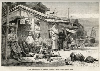 Un village de pêcheurs chinois près de Monterey, Californie, témoignant de l