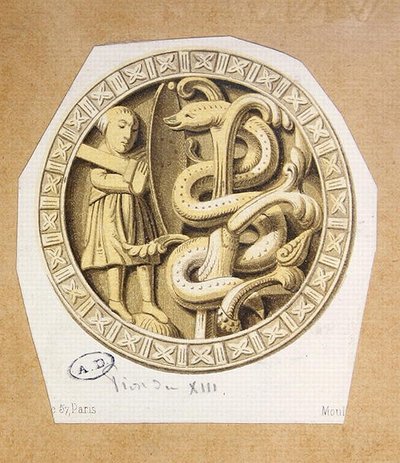 Pièce de jeu de dames du XIIIe siècle - French School