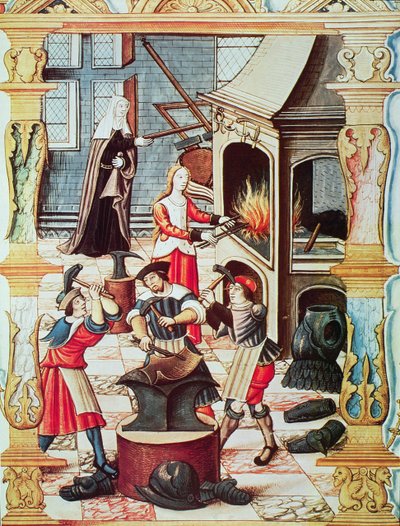 Une forge française du XVIe siècle, copie d