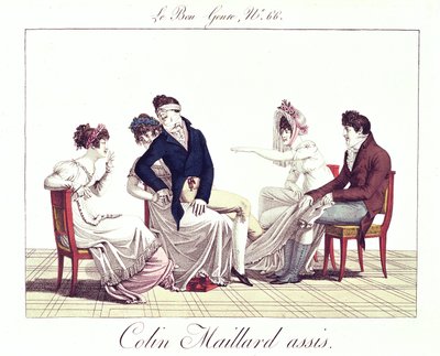 Un jeu de Colin-Maillard, vers 1810-20 - French School