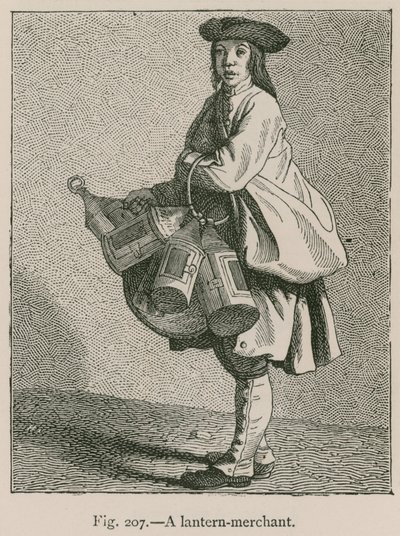 Un marchand de lanternes - French School