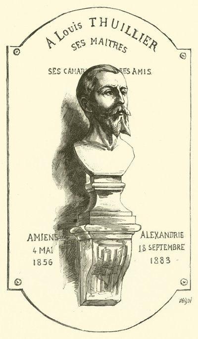 A Louis Thuillier ses maitres (engraving) - French School