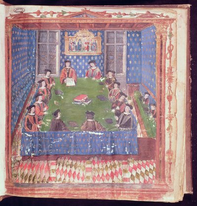 Une réunion à la Chambre des Comptes, du Livre Ferré - French School