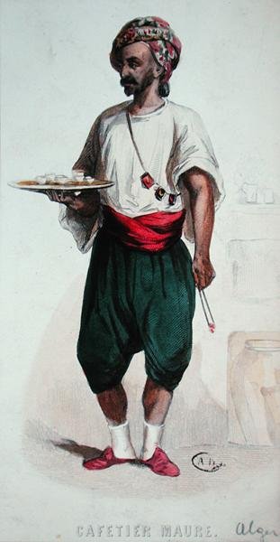 Un serviteur de café maure à Alger - French School