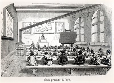 Une école primaire à Paris, de l