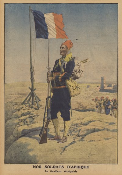 Un tirailleur sénégalais en Afrique française - French School