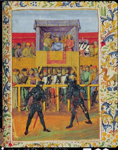 Un Tournoi de Combat Corps à Corps, de Le Jouvencel par Jean de Bueil - French School