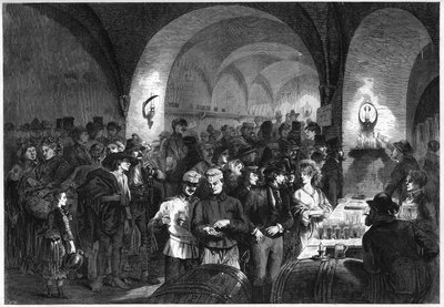 Un café est situé dans la cave du Palais Esterhazy (Esterhazykeller) à Vienne, Autriche - French School