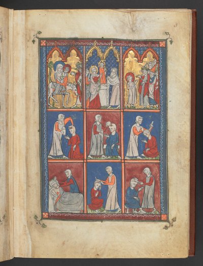 Une anthologie médicale incluant la Chirurgia de Roger Frugardi (parchemin) - French School