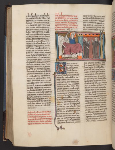 Une page de Vie des Saints - French School
