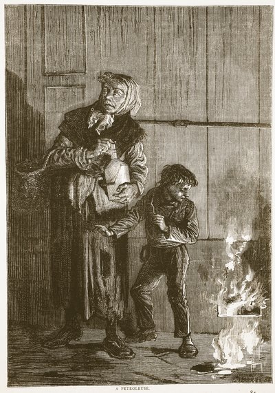 Une pétroleuse, avril 1871, illustration de l