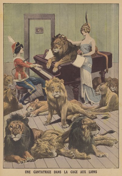 Un chanteur dans une fosse aux lions en Allemagne - French School