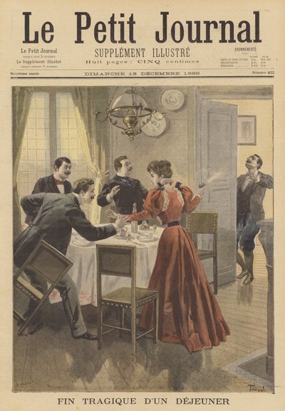 Une fin tragique à un déjeuner - French School