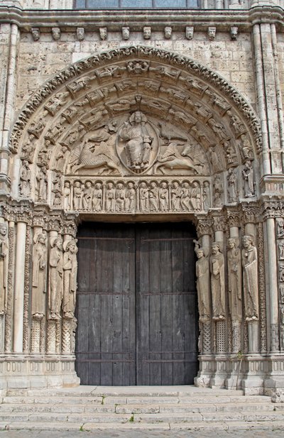 Vue de la porte centrale ouest - French School