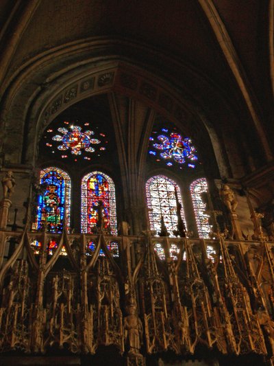 Vue du triforium nord du chœur - French School