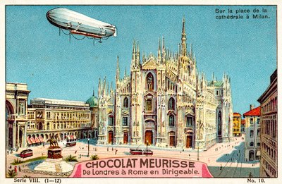 Au-dessus de la Piazza del Duomo, Milan - French School