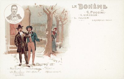 Acte Trois, La Bohème - French School