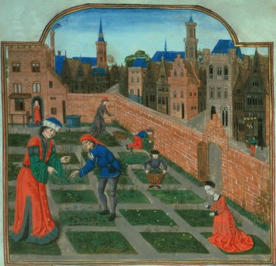 Un jardin de ville fortifié, du 