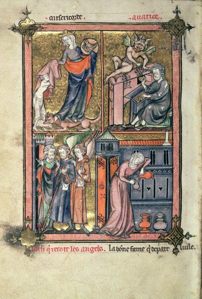 Miséricorde et Avarice, Lot et les Anges; la Veuve et son huile, de 
