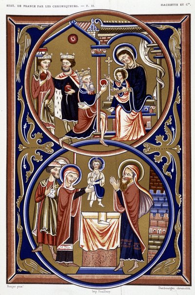 Adoration des Mages et présentation au Temple - French School
