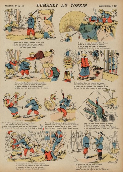 Aventures de Dumanet, un soldat français, au Tonkin - French School