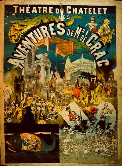 Aventures de M. De Crac - Affiche de cirque française - French School