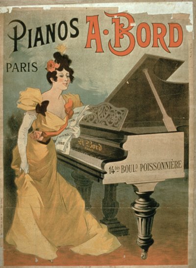 Publicité pour les pianos A. Bord, Paris - French School