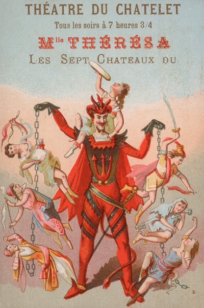 Publicité pour une représentation au Théâtre du Châtelet, Paris - French School