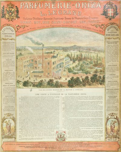 Publicité pour la Parfumerie Oriza L. Legrand, c.1884 - French School