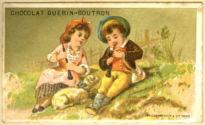 Publicité chromolithographique des chocolats Guérin Boutron - French School