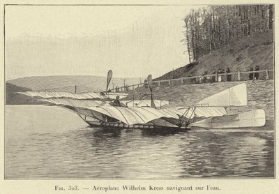 Aéroplane Wilhelm Kress naviguant sur l