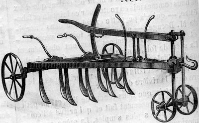 Machine agricole : un extirpateur scarificateur - French School