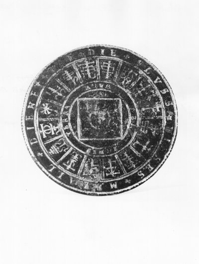 Disque alchimique - French School