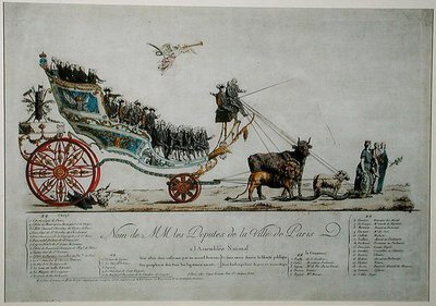 Représentation allégorique des députés de la ville de Paris à l