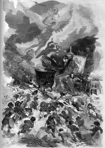 Allégorie du plébiscite de Napoléon III en 1870. L