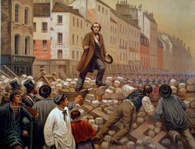 Alphonse Baudin (1811-1851) sur la barricade du Faubourg Saint Antoine le 3/12/1851 lors du Coup d