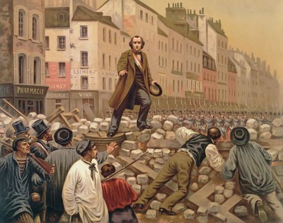 Alphonse Baudin sur la barricade du Faubourg Saint-Antoine, 3 décembre 1851 - French School