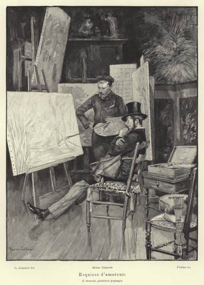 Croquis amateur - French School