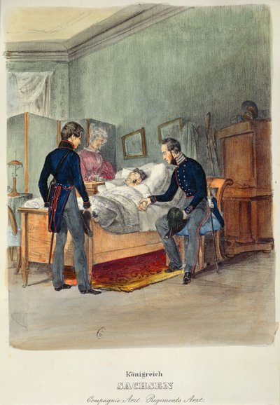 Un médecin militaire dans le Royaume de Saxe, vers 1840 - French School