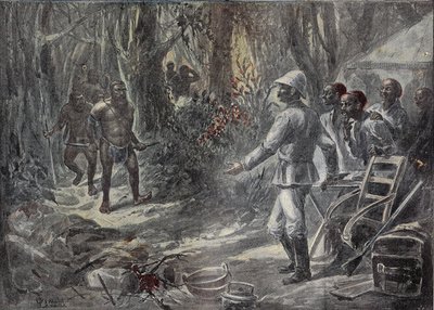 Un voyageur anglais Lloyd découvre les Pygmées en explorant l