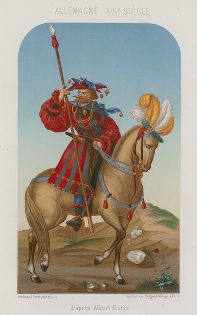 Un noble à cheval - French School