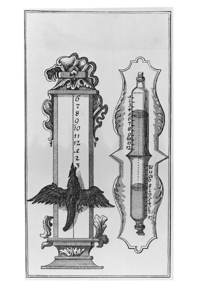 Une ancienne clepsydre, illustration d