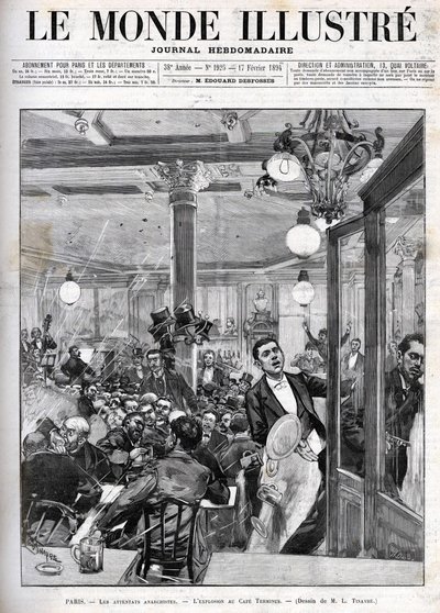 Attaques anarchistes à Paris en février 1894. L