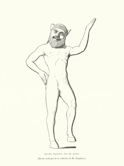Figure en bronze grecque antique d