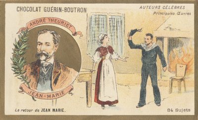 André Theuriet (1833-1907), poète, romancier et dramaturge français, auteur de « Jean-Marie », drame (1872) - French School
