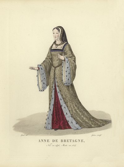 Anne de Bretagne, reine consort de Charles VIII et Louis XII de France - French School